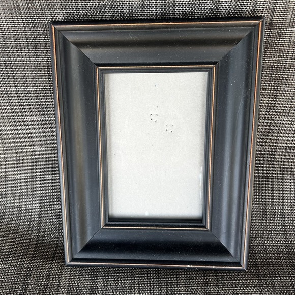 Hobby Lobby Other - Hobby Lobby Black Distressed 4x6 Photo Frame Wide Molded Beveled Edge MDF